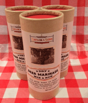 Taylor & Sons Beer Marinade and Rub three canisters